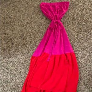 Vici color block strapless dress